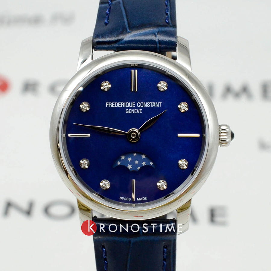 Часы Frederique Constant Slimline Ladies Moonphase FC-206MPND1S6 — Швейцария, кварцевые