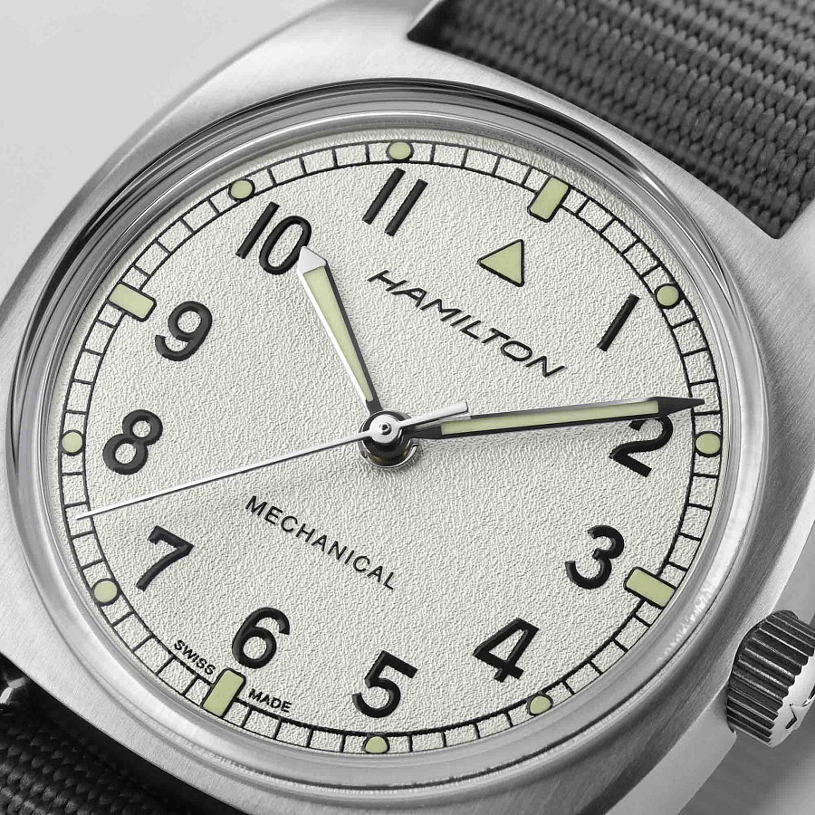 Часы Hamilton Khaki Aviation Pilot Pioneer Mechanical H76419951 — тканевый, мужские