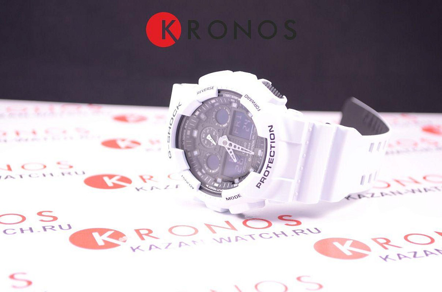 Часы Casio G-Shock GA-100L-7A — электронные, пластик