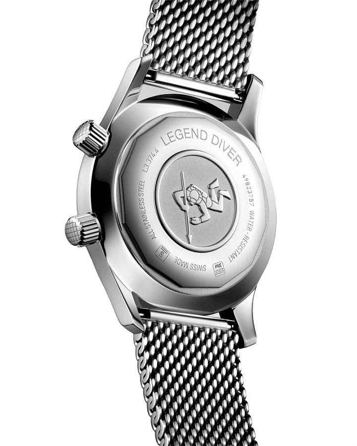 Часы Longines Legend Diver Watch L3.374.4.50.6 — механические, металл сталь