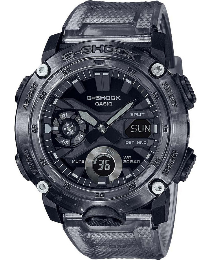 Часы Casio G-Shock GA-2000SKE-8A — мужские, серый