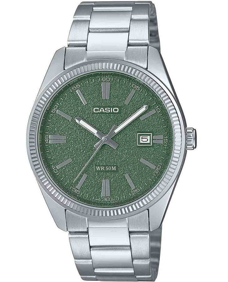 Часы Casio Collection Standard MTP-1302DA-3A — мужские, зеленый