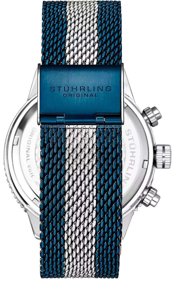 Часы Stuhrling Monaco 4015.4 — кварцевые, сталь металл