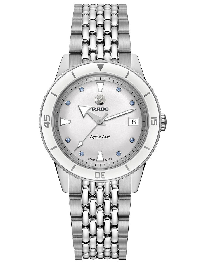 Часы Rado Captain Cook x Julia Peresild R32500718 — женские, белый