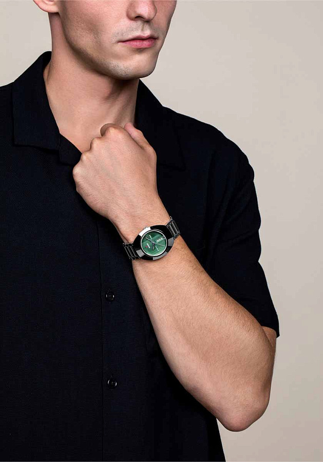 Часы Rado The Original DiaStar R12160303 — зеленый, керамика сталь металл
