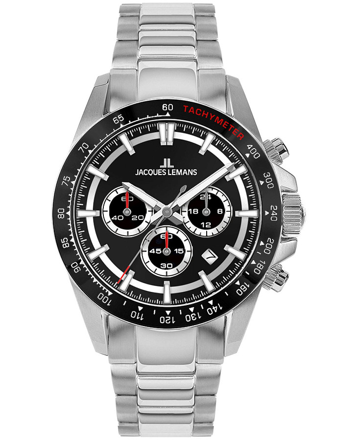 Часы Jacques Lemans Liverpool Diver 1-2207A — мужские, черный