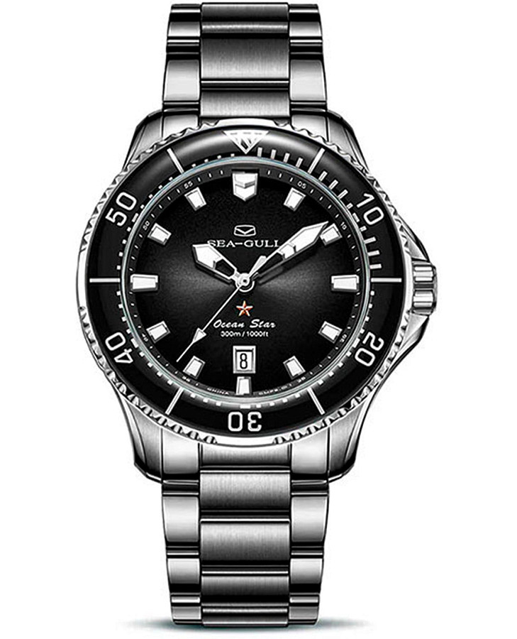 Часы Seagull Ocean Star PRO 816.22.1213 — мужские, черный