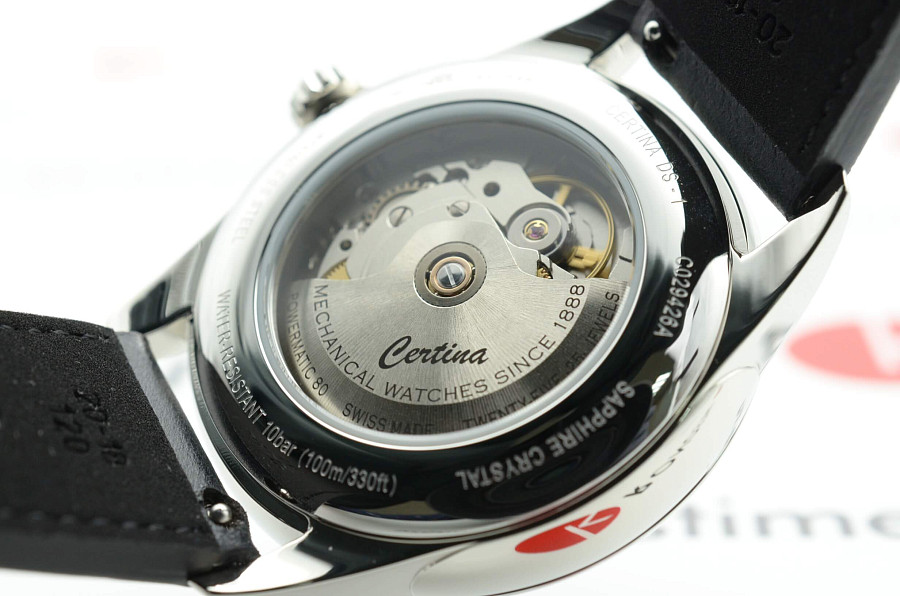 Часы Certina DS-1 Big Date Powermatic 80 C029.426.16.051.00 — черный, сталь металл