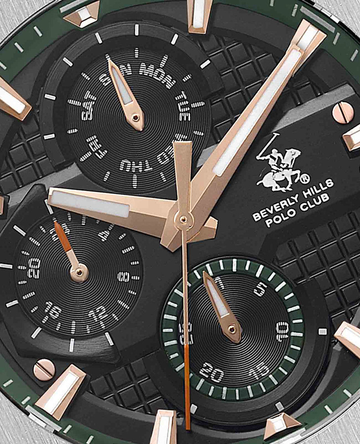 Часы Beverly Hills Polo Club Quartz BP3623X.355 — каучук, мужские