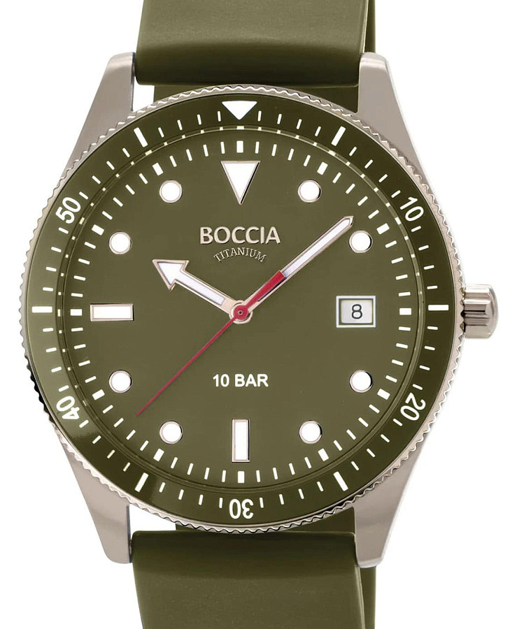 Часы Boccia Titanium 3664-03 — кварцевые, титан