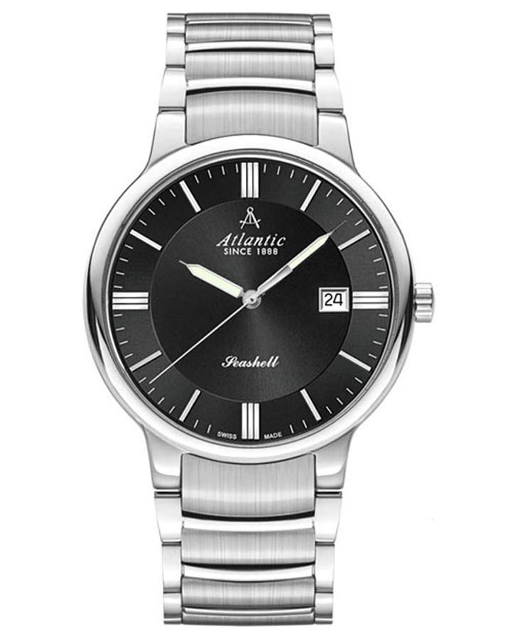 Часы Atlantic Seashell 66355.41.61 — мужские, черный