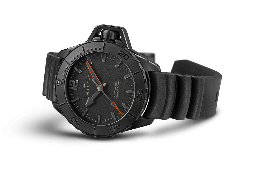 Часы Hamilton Khaki Navy Frogman Auto H77845330 — каучук, мужские