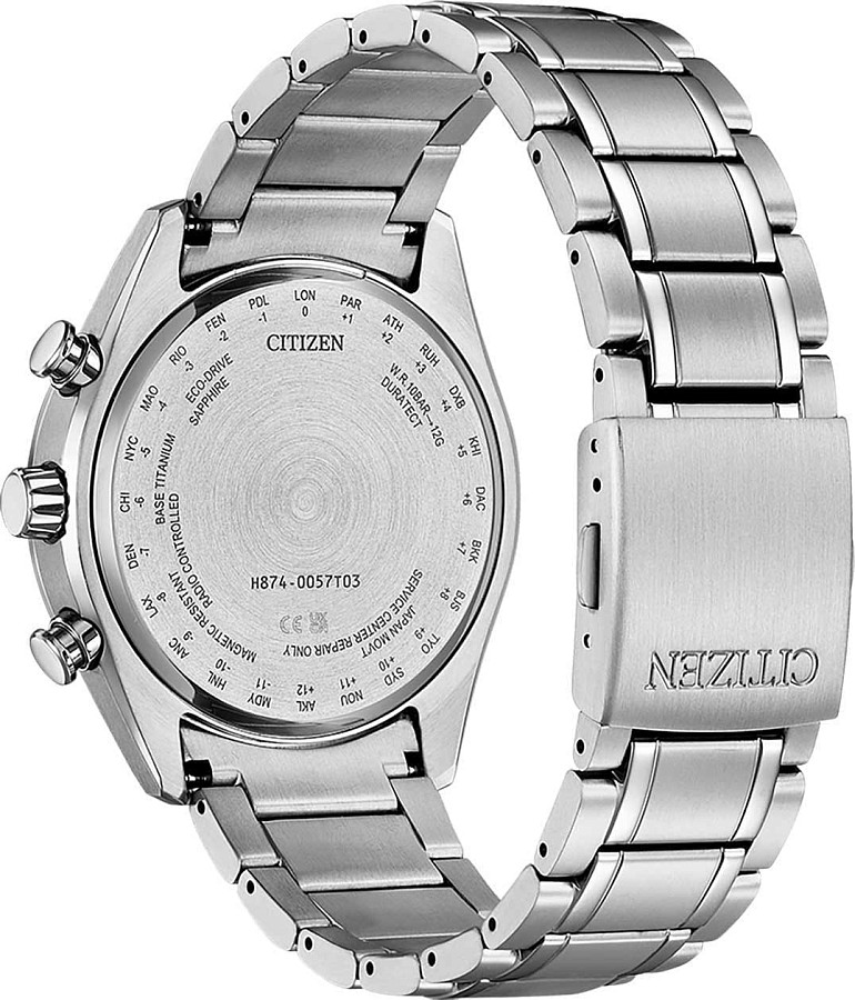 Часы Citizen Radio Controlled BY1010-81L — титановый, мужские