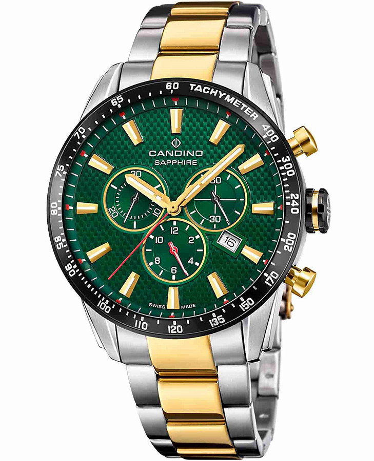 Часы Candino Gents Sport C4748/C — мужские, зеленый