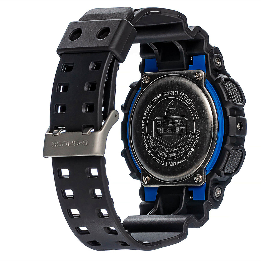 Часы Casio G-Shock GA-100-1A2NDR (GA-100-1A2DR) — пластик, Япония