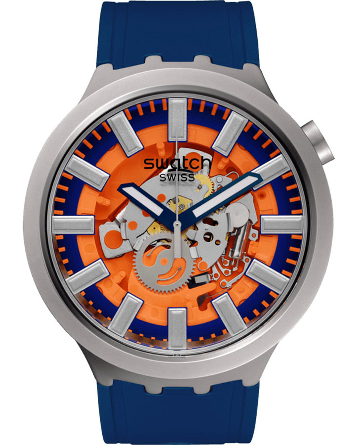 Часы Swatch Big Bold Irony Lacquered SB07S114 — мужские, оранжевый