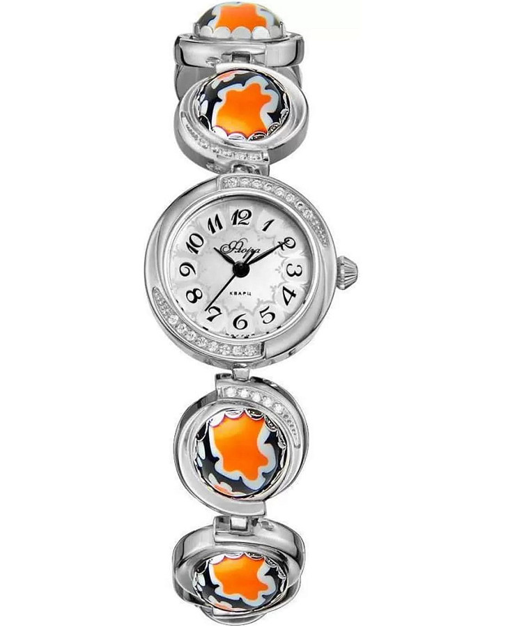 Часы УЧЗ Flora 1138B6B1-46 — женские, серебристый
