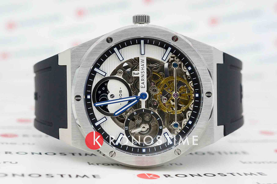 Часы Earnshaw Drake ES-8291-01 — механические, сталь металл