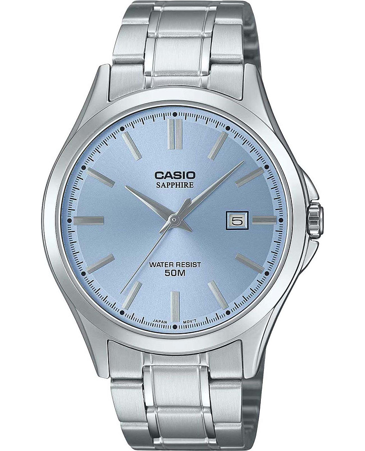 Часы Casio Collection MTS-115D-2A2 — мужские, голубой