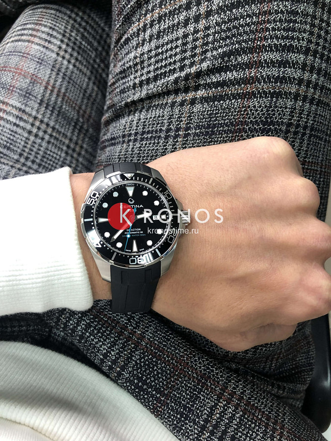 Часы Certina DS Action Diver Powermatic 80 C032.407.17.051.60 — мужские, каучук
