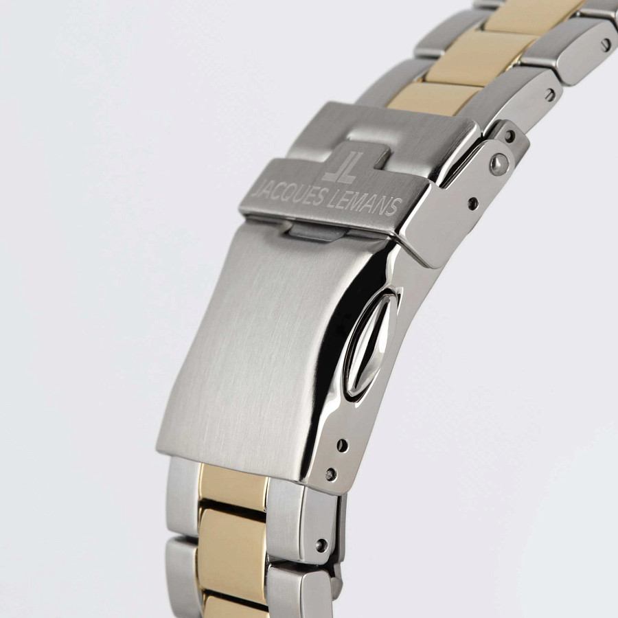 Часы Jacques Lemans Liverpool Diver 1-2206L — мужские, нержавеющая сталь с pvd-покрытием