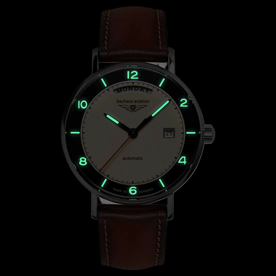 Часы Bauhaus Aviation 24622 — металл сталь, Германия