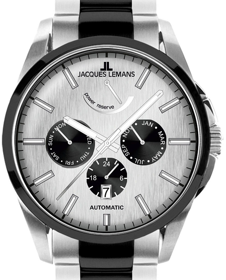 Часы Jacques Lemans Derby 1-2204H — механические, сталь металл