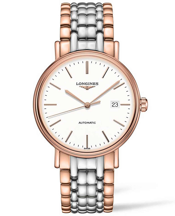 Часы Longines Presence L4.922.1.12.7 — мужские, белый