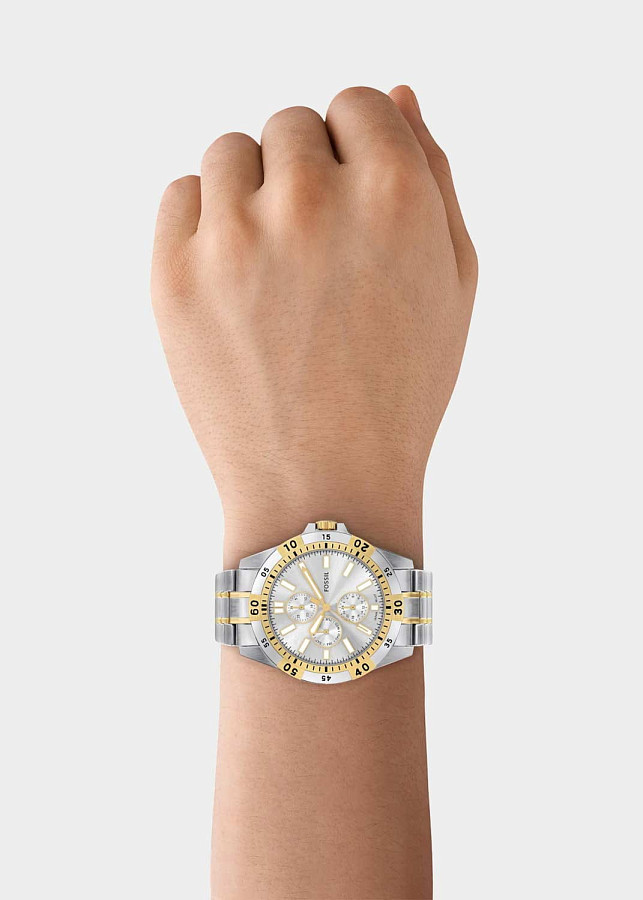 Часы Fossil Garrett FS6148 — кварцевые, металл сталь