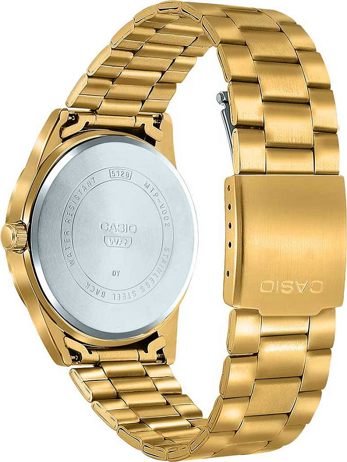 Часы Casio Collection MTP-VD02G-9E — кварцевые, металл сталь