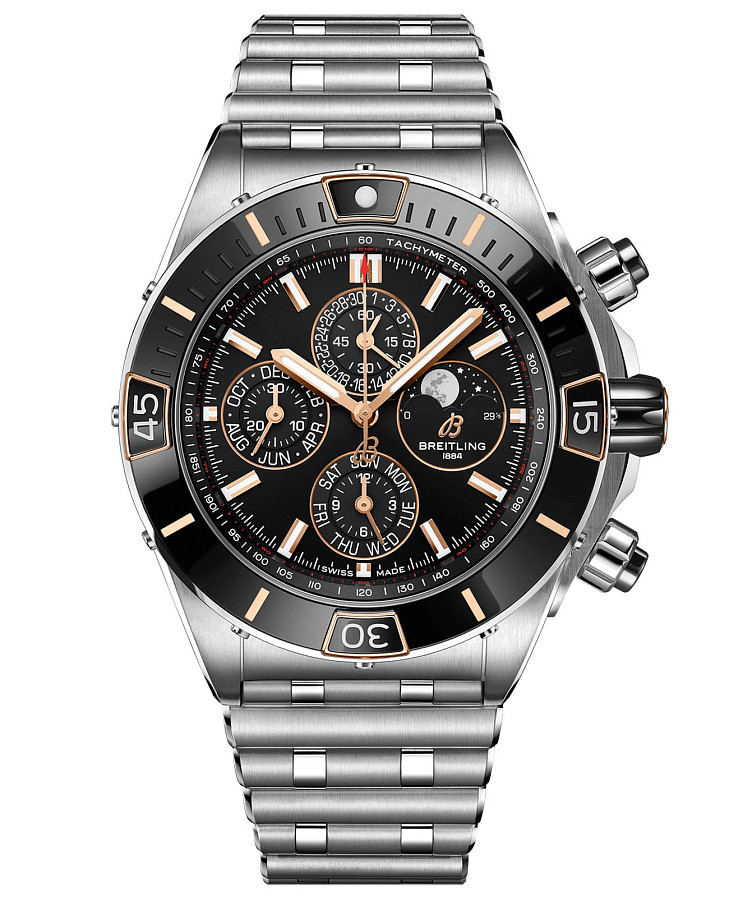 Часы Breitling Super Chronomat 44 Four-Year Calendar I19320251B1A1 — мужские, черный