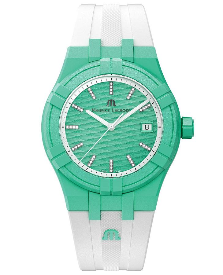 Часы Maurice Lacroix Aikon Tide AI2008-CCCC1-3A0-0 — женские, бирюзовый