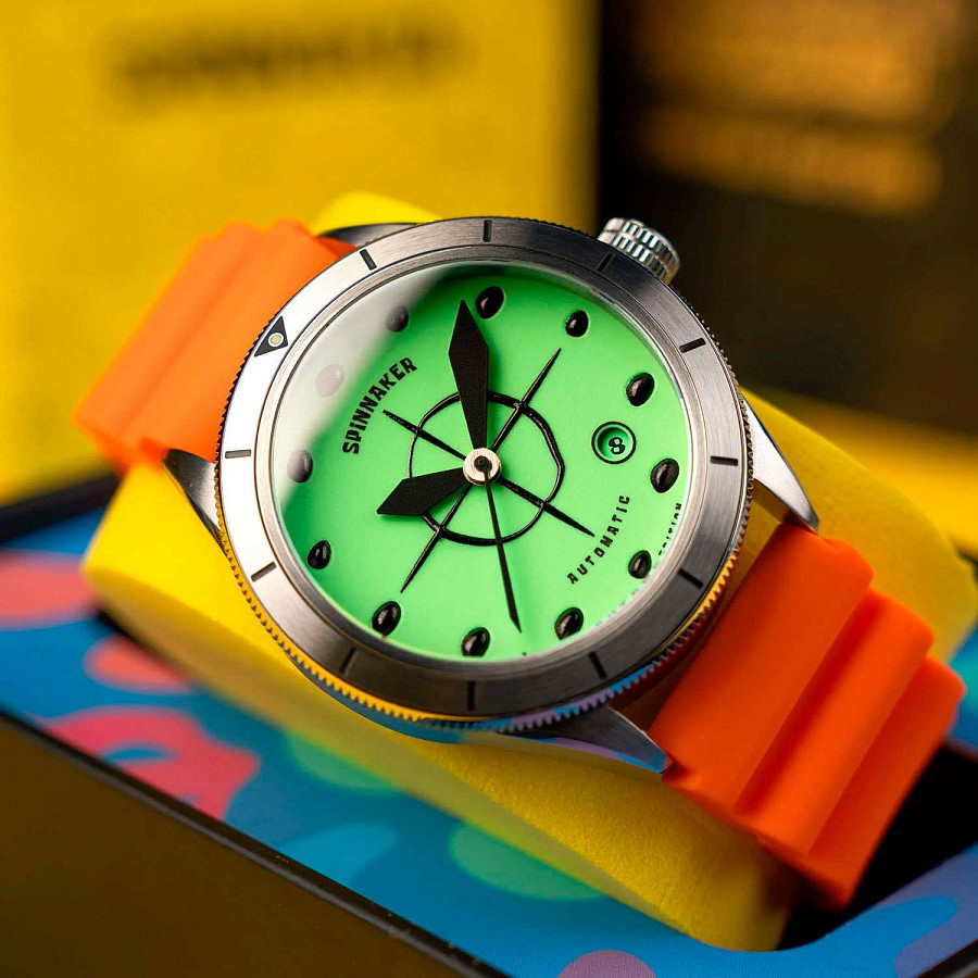 Часы Spinnaker Cahill SP-5142-01 — зеленый, сталь металл