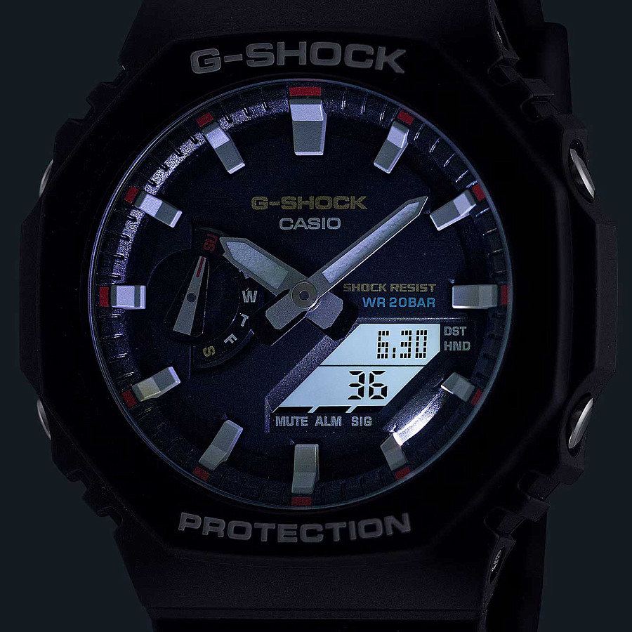 Часы Casio G-Shock GA-2100RL-1A — пластик карбон, Япония