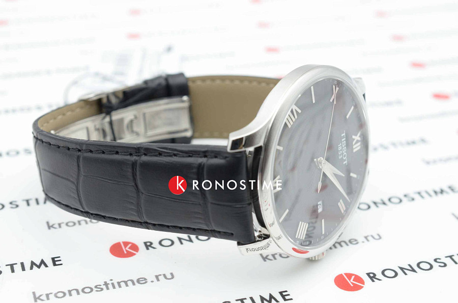 Часы Tissot Tradition T063.610.16.058.00 — черный, сталь металл