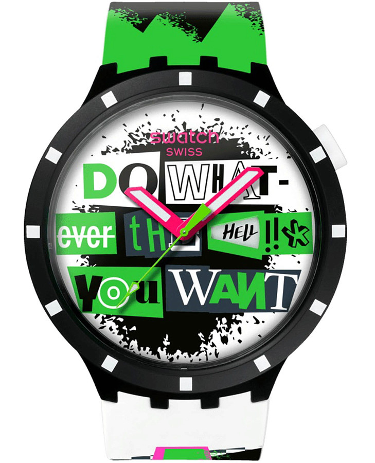 Часы Swatch Lash Out SB03B701 — мужские, цветной