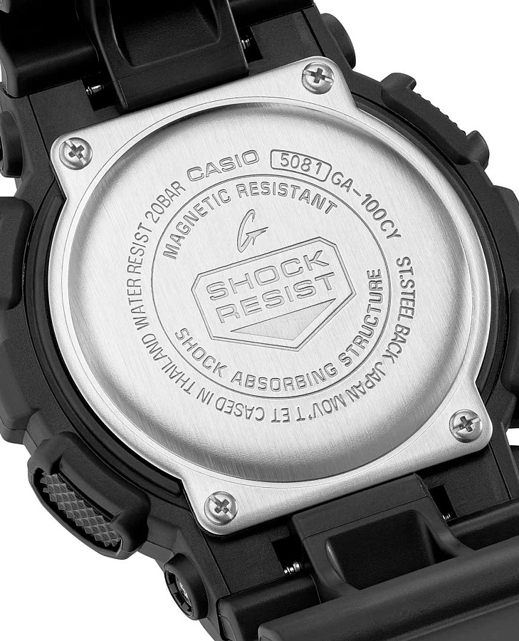 Часы Casio G-Shock GA-100CY-1ADR (GA-100CY-1A) — электронные, пластик