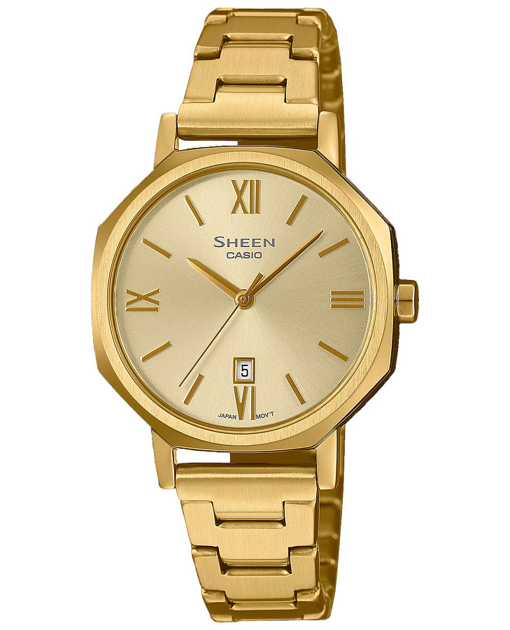 Часы Casio Sheen SHE-4554G-9AUDF (SHE-4554G-9A) — женские, золотистый