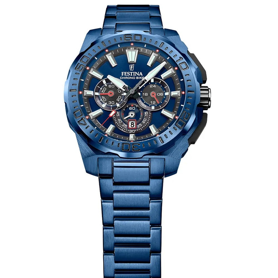 Часы Festina Chrono Bike F20729/1 — кварцевые, металл сталь