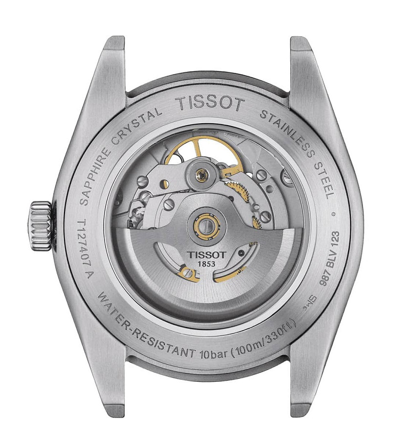 Часы Tissot Gentleman Powermatic 80 Silicium T127.407.11.031.01 — мужские, нержавеющая сталь