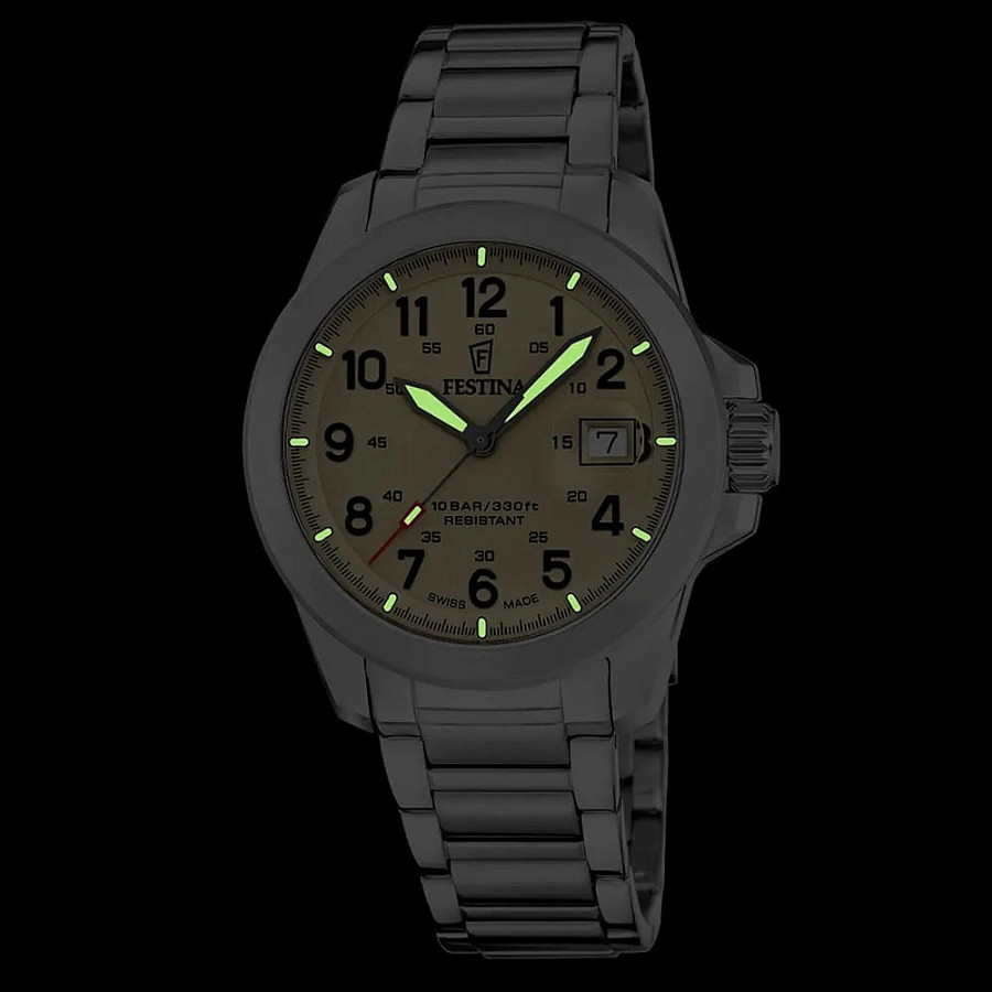 Часы Festina Swiss Made F20081/1 — мужские, серебристый