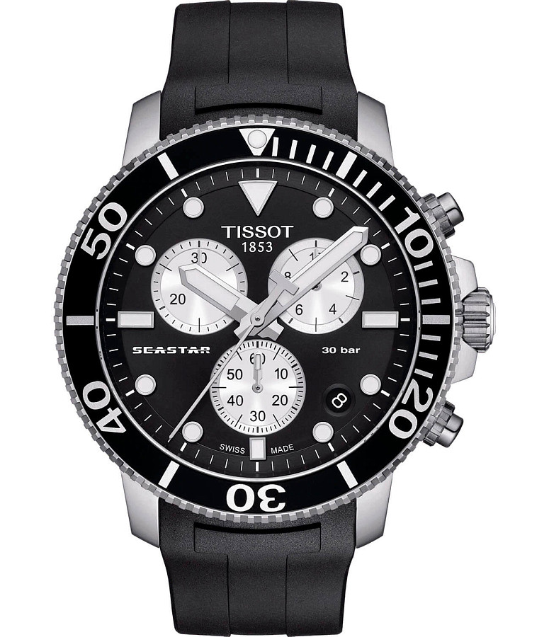 Часы Tissot Seastar 1000 Chronograph T120.417.17.051.00 — мужские, черный