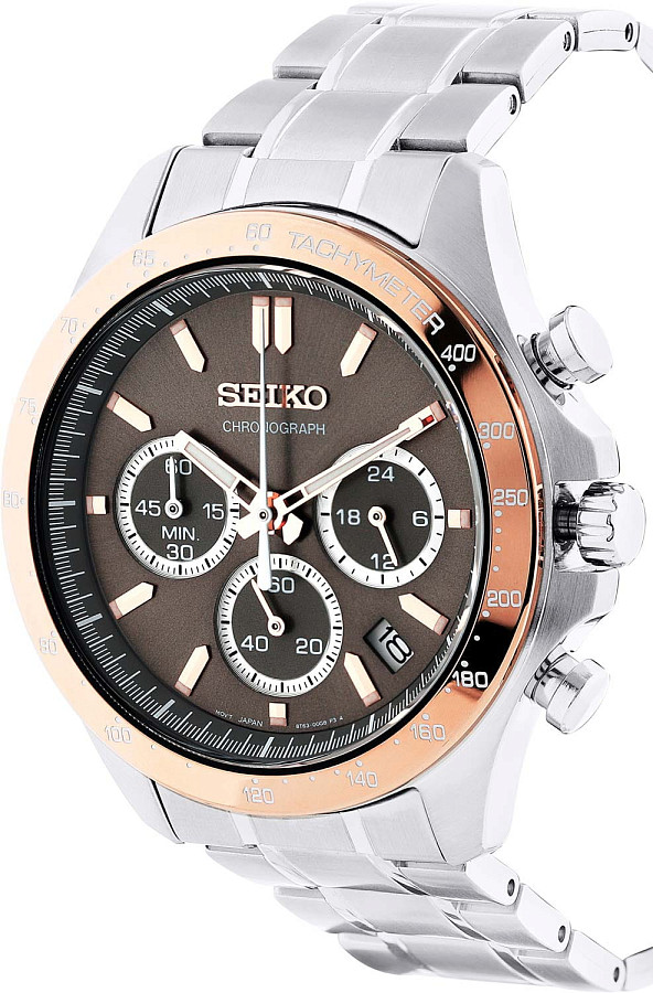 Часы Seiko Spirit Chronograph SBTR026 — мужские, нержавеющая сталь