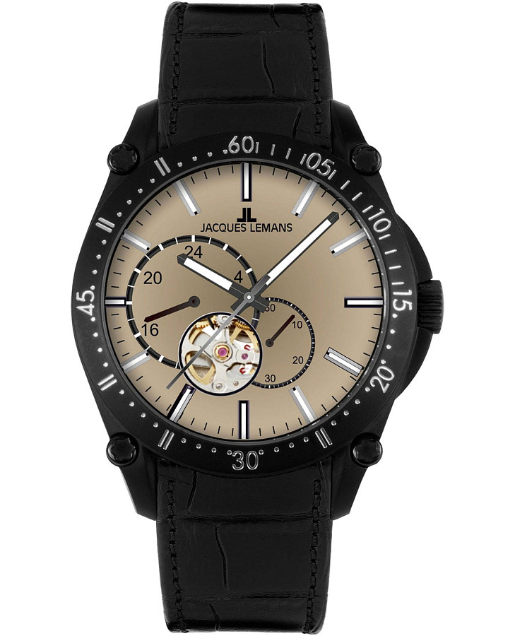 Часы Jacques Lemans Derby 1-2201E — мужские, бежевый