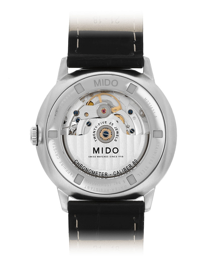 Часы Mido Commander Chronometer M021.431.16.031.00 — механические, сталь металл