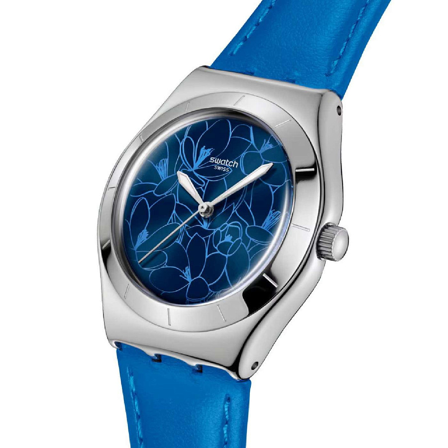 Часы Swatch Pink Petal Promise YLS235 — кварцевые, сталь металл