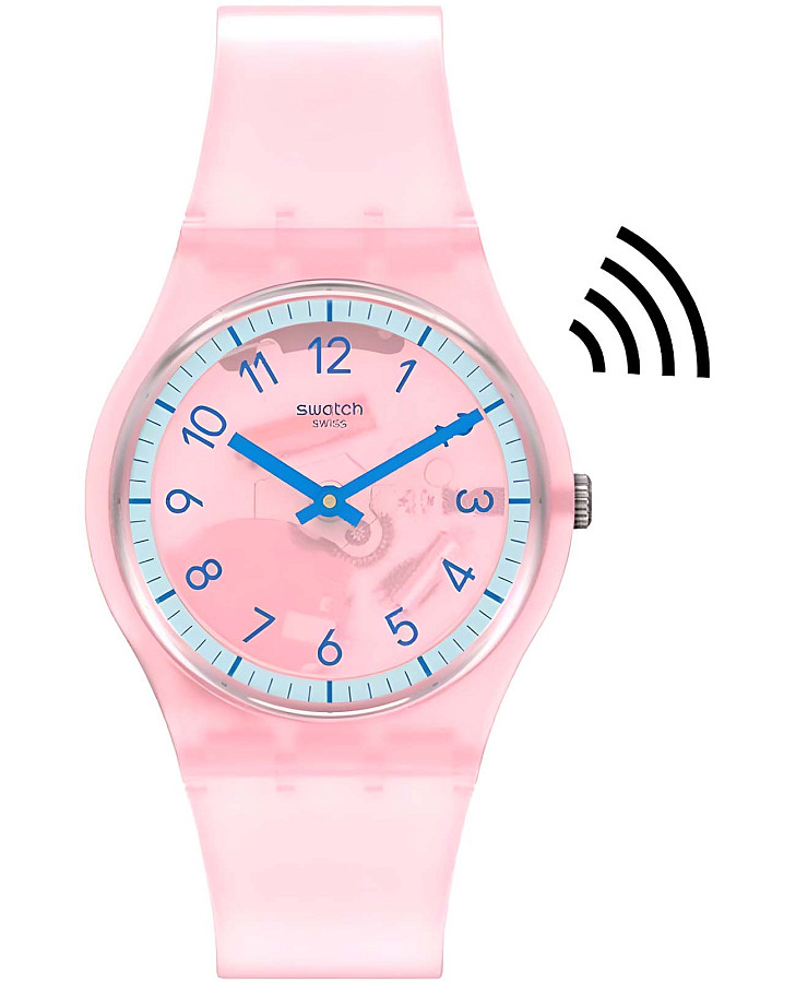 Часы Swatch Gent Swatch Pay! SVHP100-5300 — женские, розовый