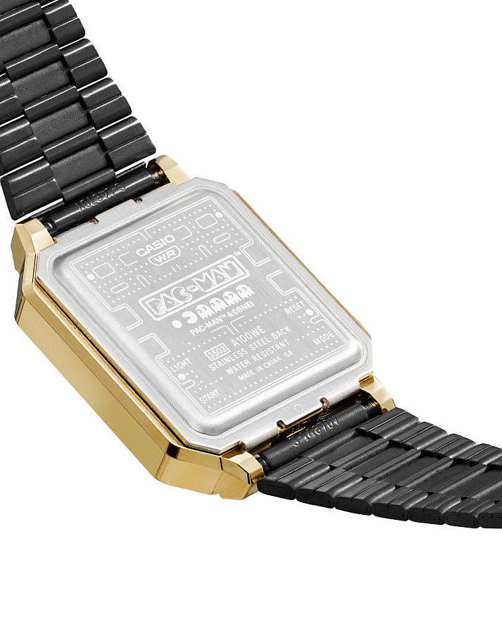 Часы Casio Vintage Pac Man Limited Edition A100WEPC-1B — электронные, Япония, мужские