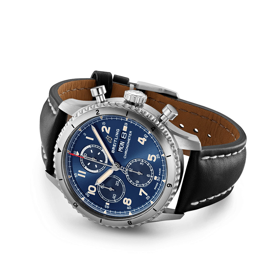 Часы Breitling Aviator 8 Chronograph 43 A13316101C1X1 — металл сталь, Швейцария