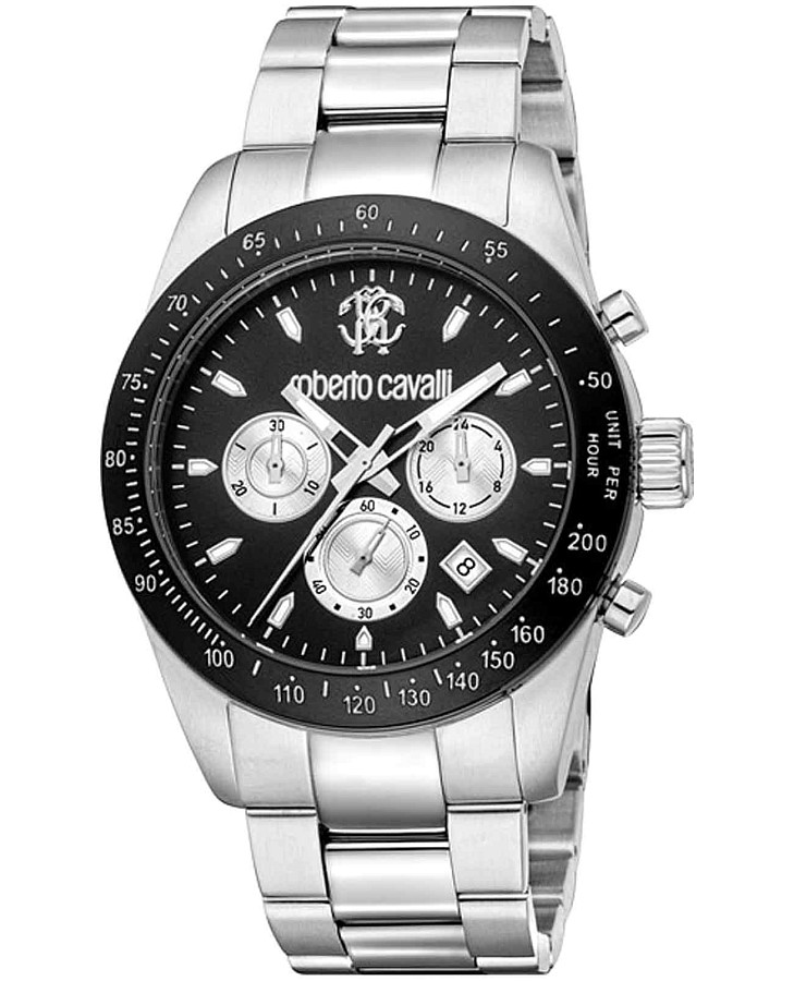 Часы Roberto Cavalli Uomo Chrono RC5G046M1065 — мужские, черный
